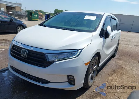 2021 Honda Odyssey Ex from USA, damaged, VIN 5FNRL6H50MB014084